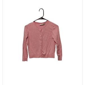 Children's Place Pink Cardigan Sweater Button Down Long Sleeve Size 10-12 School